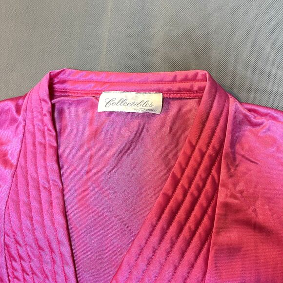 Vntg JC Penny Moo Moo Nightgown Womens XL Long Nylon  Made USA Granny - Picture 5 of 8